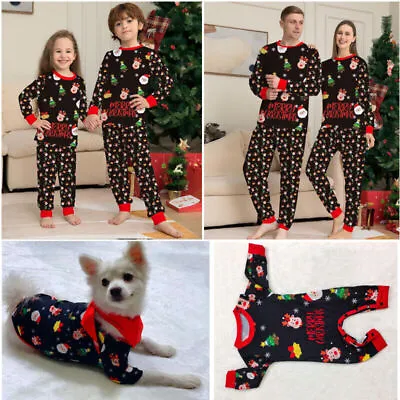 Christmas Pyjamas Womens Kids Matching Xmas Family Nightwear PJs Sets Pajamas UK • £7.96