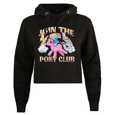 My Little Pony Womens Cropped Hoodie Join The Pony Club Pullover S-XL Official • $31.10