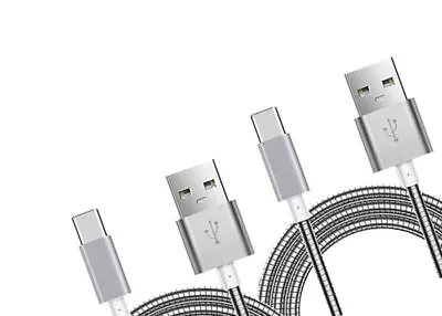 3FT & 6FT METAL USB-C CABLE DATA FAST CHARGER CORD LONG TYPE-C POWER For PHONES • $20.88