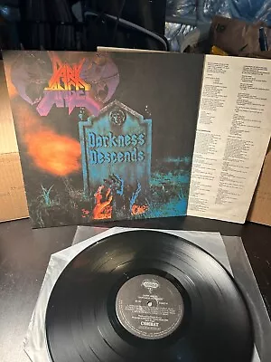 DARK ANGEL Darkness Descends LP Vinyl 1986 Brazil Thrash Sodom Speed Heavy Metal • $69.99