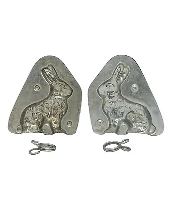 Antique Tin Chocolate Mold Easter Bunny Sitting Rabbit EPPELSHEIMER 4141 Metal • $66.49