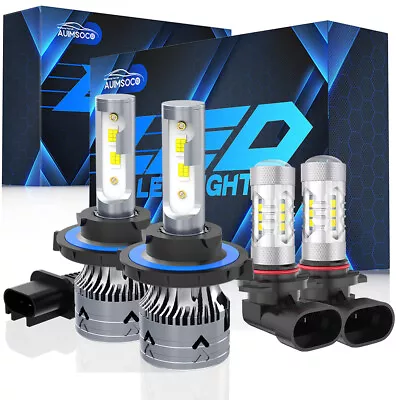 9008 H10 LED Headlight Bulb+Fog Lamp Combo Kit For Dodge Grand Caravan 2008-2009 • $59.99