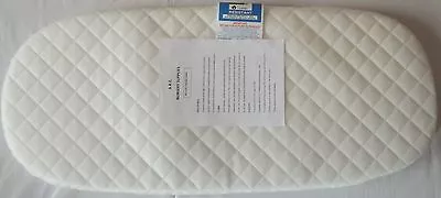 £15.89 • Buy New Deluxe Safety Mattress For Silver Cross Surf Carrycot Quilted Mattress