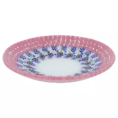 GlassOfVenice Murano Millefiori Round Plate - Pink • $199.95