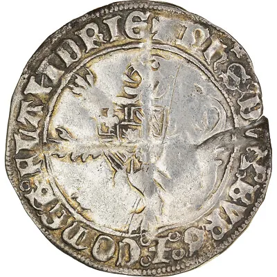[#184453] Coin France Flanders Philippe Le Bon Double Gros EF(40-45) Silve • $234.14
