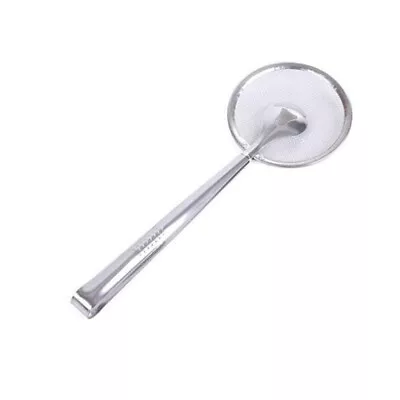 Multi-functional Food Filter Spoon With Clip Mesh Strainer Spoon Oil Frying BBQ • £7
