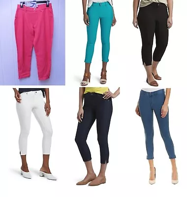 Hue Denim Capri Leggings W/ Ankle Slit Jeggings • $19.99