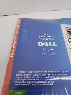 NEW Microsoft Windows XP Professional SP1 Version 2002 X08-48124 - DELL PC • $19.19