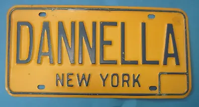 1974-1986 New York Vanity License Plate DANIELLA • $30