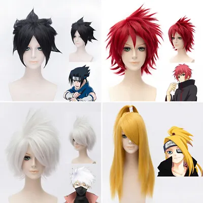 NARUTO Uzumaki Yellow  Cosplay Costume Accessory Layered Hair Short Wig • $14.99