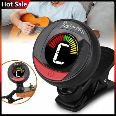 $12.87 • Buy Chromatic LCD Clip-on Acoustic Electric Guitar Bass Ukulele Banjo Violin Tuner