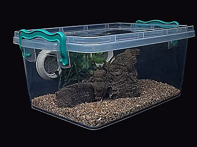 TarantulaScorpionsMillipedesVivarium.TankEnclosure With Metal Vents • £18.89