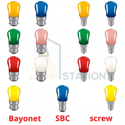 Crompton Colourglazed Pygmy Sign 15W E14 B22d B15d Decorative Light Bulb Lamp • £4.49