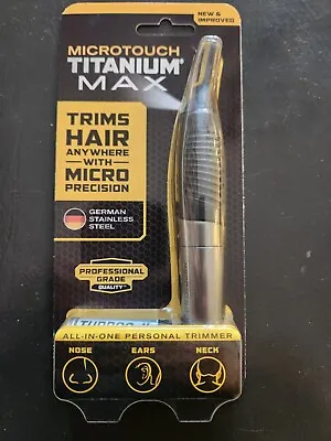 MicroTouch Titanium Max Lighted Personal Trimmer Precision -!Free Same Day Ship! • $8