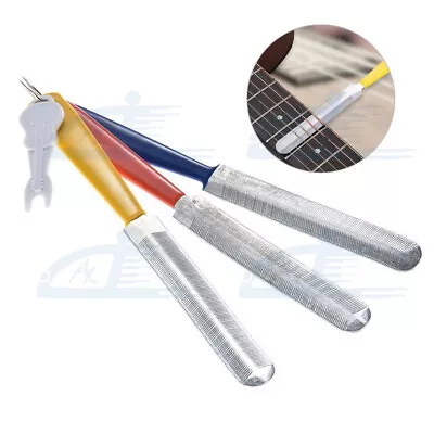 $12.29 • Buy 3X Guitar Gauged Nut Saddle Files Fret Crowning Slot Filing Luthier Repair Tool