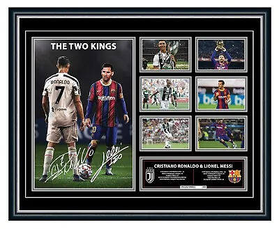 $119.99 • Buy Cristiano Ronaldo & Lionel Messi Signed Photo Limited Edition Framed Memorabilia