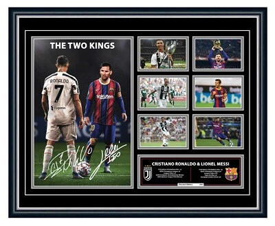 $119.99 • Buy Cristiano Ronaldo & Lionel Messi Signed Photo Limited Edition Framed Memorabilia
