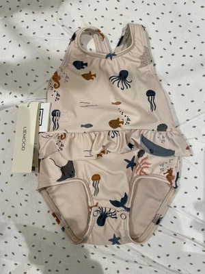 Liewood Amina Baby Girl Swimsuit Sea Creatures Sandy Size 62 (3m) BNWT • £15