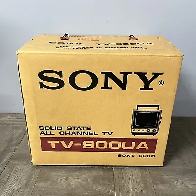 Vintage Sony TV-900UA VHF UHF Solid State All Channel TV Television Box Only • $40.45