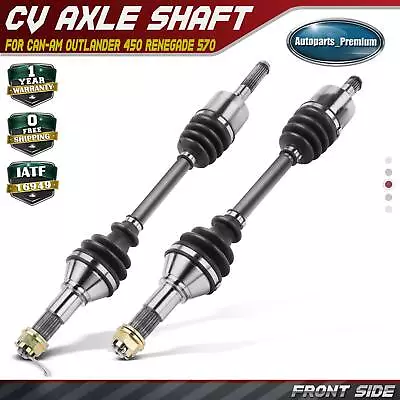 2x Front Left & Right CV Axle Assembly For Can-Am Outlander 450 500 Renegade 570 • $116.99