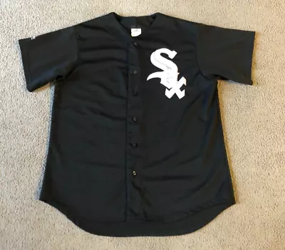 VTG Majestic Chicago White Sox Embroidered Mesh MLB Jersey - Size Large • $25