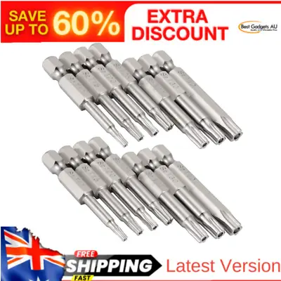 $21.59 • Buy Screwdriver Bits Set Hex Head Drill Hex Shank Magnetic 5 Point Security Star