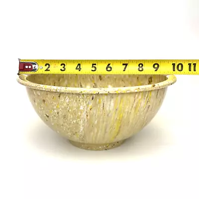 TEXAS WARE Mixing Bowl 118 Confetti Splatter Melamine Melmac 10 “Yellow Specked • $29.99