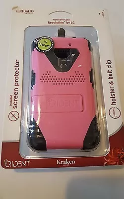 KRAKEN PINK Trident Case - LG Revolution SP WITH BELT CLIP HOLSTER BRAND NEW • $7.99