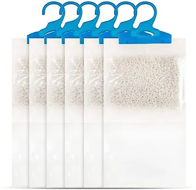 Wardrobe Dehumidifier Hanging Bags Lemon Scented Moisture Absorber 6x/12x/18x UK • £7.29