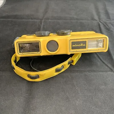 Vtg Minolta Weathermatic A Yellow Underwater Diving Camera ~Not Tested~ 110 Film • $4.99