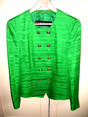 Louis Feraud Taylored Emerald Green Evening Jacket 34 Bust. • £65