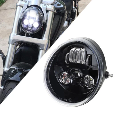 $62.28 • Buy Brightest LED Headlight Hi-Low Beam For V-Rod VRSC VRSCR VRSCB VRSCF