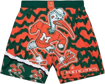 Miami Hurricanes Ncaa Mitchell & Ness Jumbotron 2.0 Sublimated Shorts • $59.99