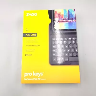 $30.98 • Buy ZAGG Pro Keys Detachable Case And Wireless Keyboard For Apple IPad Pro 10.2 