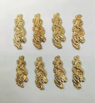 8 PCS Golden Dragon Menuki Fitting On Handle For Japanese Sword Samurai Katana • $11.95