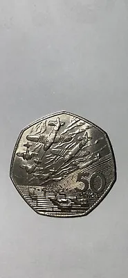 1994 50P COIN RARE D DAY LANDING OLD LARGE STYLE FIFTY PENCE BATTLE OF BRITAIN B • £220