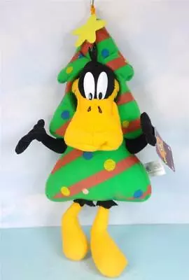Looney Tunes DAFFY DUCK Dressed As Xmas Tree Plush Doll • $14.99