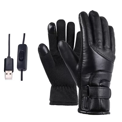 USB Heated Gloves Electric Heating Gloves Motorcycle Thermal Gloves For Outdoor • $24.24