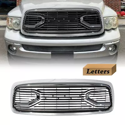 Front Chrome Grille Fit For 2002-2005 Dodge Ram 1500 2500 3500 Grill W/Letters • $269.99