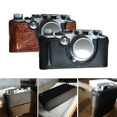 Cam-in Genuine Leather Half Case For Leica IIIF 3F IIIC 3C Camera Bag Cover D4 • $41