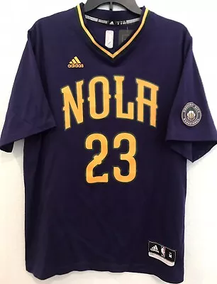 NWT Anthony Davis New Orleans Pelicans Adidas Mardi Gras Crescent Jersey Size M • $110