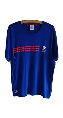 £0.99 • Buy Adidas Mens Team GB Olympics Cotton T-shirt | Blue | Large | Excellent Condition