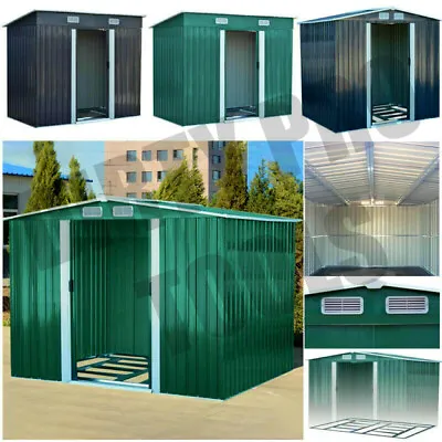 Metal Garden Shed 6 X 4 8 X 4 8 X 6 10 X 8 Garden Storage WITH FREE BASE New • £599.99