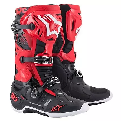 Alpinestars Tech 10 Mens MX Offroad Boots Black/Red • $542.13