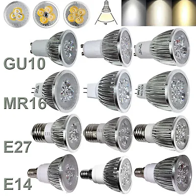 Dimmable LED Spotlight Bulbs GU10 MR16 E27 E14 9W 12W 15W 110V 220V Spot Lamps • $3.76