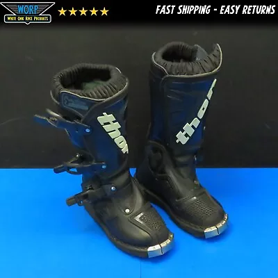 Thor Mx Evo Youth Motocross Racing Boots Youth Size 11 Eleven Black A • $80