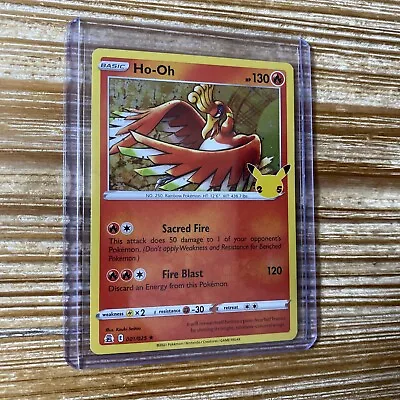 $2.35 • Buy Ho-Oh 001/025 Pokemon Celebrations 25th Anniversary Holo Rare Card NM Mint
