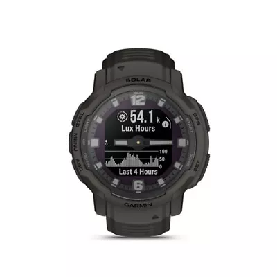 Garmin Instinct Crossover Black Silicone Strap Men Watch GM-010-02730-51 • $1074.35