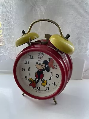 Vintage Avronel Mickey Mouse Alarm Clock - Made In Germany • £48