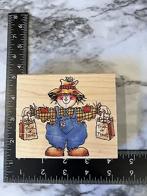 Rubber Stamp Penny Black - 1211 K  Trick Or Treatin' Scarecrow - Halloween RARE • $15